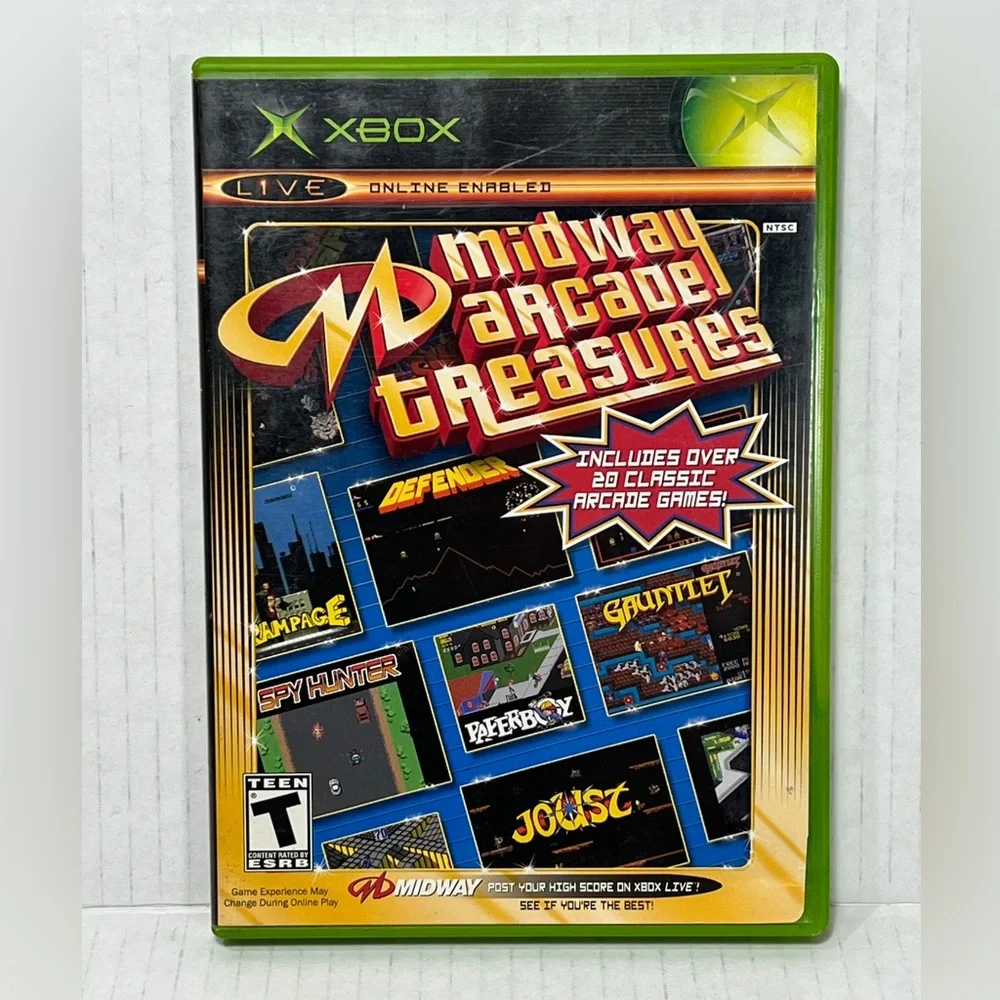 Midway Arcade Treasures Original Xbox Game Complete Manual CIB 2003 Microsoft